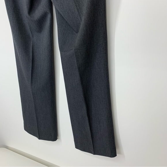 LOFT Outlet Solid Gray Original Dress Trouser Pants Crease Detail Size 6 - Picture 10 of 16